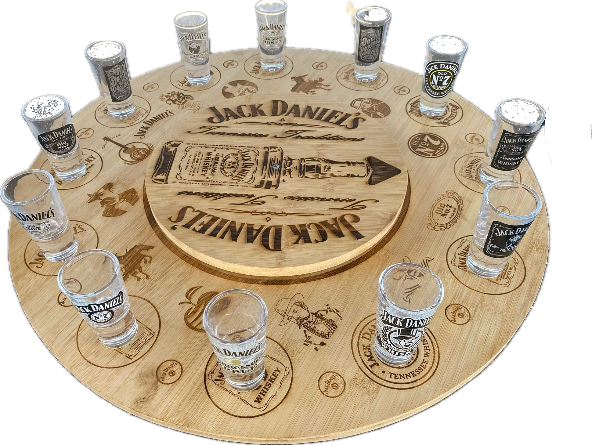 Plateau tournant jeu d’apéro personnalisé !